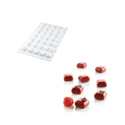 Moule Silicone 35 Carré Bombé 5ml SilikoMart Professional