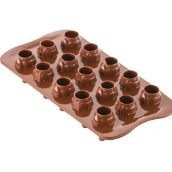 Moule Silicone à Chocolat Mr & Mrs Brown Silikomart Professional