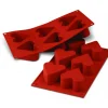 Moule Silicone 6 Coeurs 6,5 cm x H 4 cm Silikomart