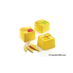 Moule Silicone 8 Cubes Kuadro 6 x 6 cm 150ml SilikoMart Professional
