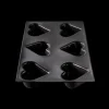 Moule Silicone 6 Cœurs Bombés 7,5 x 6,5 cm Flexipan Demarle