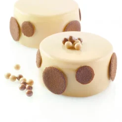 Moule Silicone 24 Cylindres Ø7 x 3,5 cm 133ml SilikoMart Professional