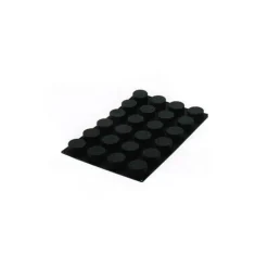 Moule Silicone 24 Cylindres Ø7 x 3,5 cm 133ml SilikoMart Professional