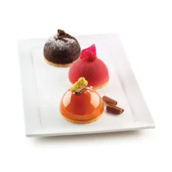 Moule Silicone 6 Demi-sphères 6 cm x H 3 cm Silikomart