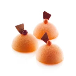 Moule Silicone 8 Demi-sphères 5 cm x H 2,5 cm Silikomart