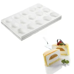 Moule silicone 15 empreintes rondes Ø100 mm Silikomart