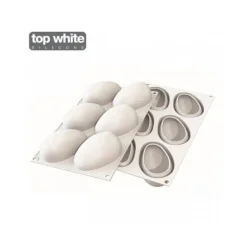 Moule Silicone 6 Mangues 9,3 x 5,7 cm 130ml SilikoMart Professional