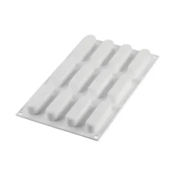 Moule Silicone 12 Mini Eclairs Caroline 83 x 23 x h21 mm 30ml SilikoMart Professional