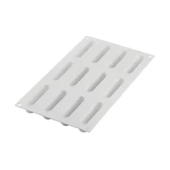 Moule Silicone 12 Mini Eclairs Caroline 83 x 23 x h21 mm 30ml SilikoMart Professional