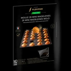 Moule Silicone 28 Mini Madeleines 5,5 x 3,5 cm Flexipan Demarle