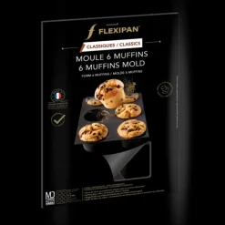 Moule Silicone 6 Muffins Ø 7 cm Flexipan Demarle