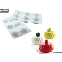 Moule Silicone 6 Palets Vrillés Samouraï 110ml Silikomart Professional