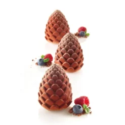 Moule Silicone 5 Pommes de Pin et Ananas 100ml Silikomart Professional