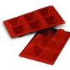 Moule Silicone 6 Pyramides 7,1 cm x H 4 cm Silikomart