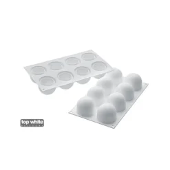 Moule Silicone 8 Truffes Ø 6,2 cm Silikomart Professional