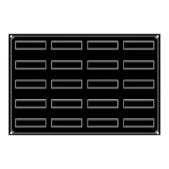 Moule Silicone Bande Vrillée 12 x 3,2 cm x H 3,8 cm (x20) Pavoflex