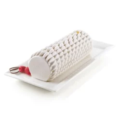 Moule Silicone Bûche avec Quenelles Silikomart 3D Design