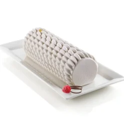 Moule Silicone Bûche avec Quenelles Silikomart 3D Design