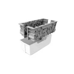 Moule Silicone Bûche Woody 22 x 9 cm Silikomart Professional