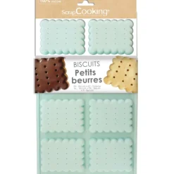 Moule Silicone Biscuit Petit Beurre (x8) Scrapcooking