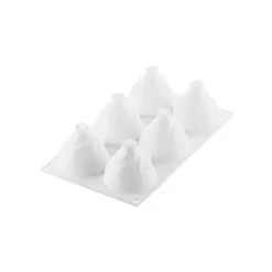 Moule Silicone Chantilly Ø 7,3 cm x H 6,5 cm (x6) Silikomart Professional