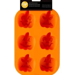 Moule Silicone Citrouille Halloween 6 Empreintes Wilton