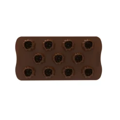 Moule Silicone Citrouille Delica Chocolat Ø 3,2 x H 2,5 cm Easy Choc (x11) Silikomart