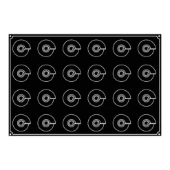 Moule Silicone Cône Ø 6,5 cm x H 6,5 cm (x24) Pavoflex