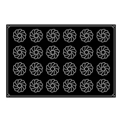 Moule Silicone Cône Cannelé Ø 7,5 cm x H 4,8 cm (x24) Pavoflex