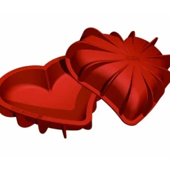 Moule Silicone Coeur bombé professionnel 205 x 186 mm Silikomart