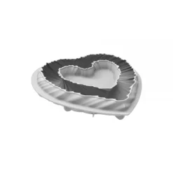 Moule Silicone Coeur Heartbeat 25 x 22 x H 5,2 cm Silikomart