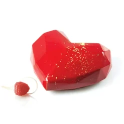 Moule Silicone Coeur Origami 15x13,5 cm SilikoMart Professional