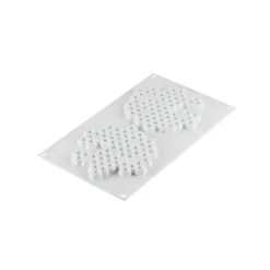 Moule Silicone Décor Miel Ø 14 cm x H 1 cm (x2) Silikomart Professional