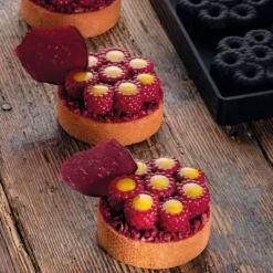 Moule Silicone Décor Mini Framboises Ø 6,2 cm x H 2,1 cm (x8) Pavoni