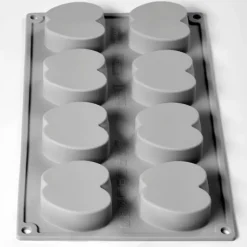 Moule Silicone Demi-Pomme 30 x 17.5 cm (x8) Pavoni