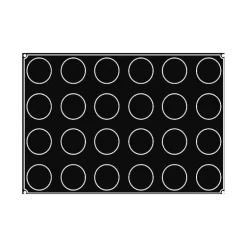 Moule Silicone Demi-sphère Ø 7 cm x H 4 cm (x24) Pavoflex