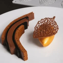 Moule Silicone Gourmand Feuille 7,3 x 5,5 x H 0,2 cm (x8) Pavoni