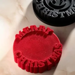 Moule Silicone Merry Christmas 19 x H 4,5 cm Pavocake