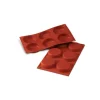 Moule Silicone Millassons 8 cm x H 1,8 cm (x6) Silikomart