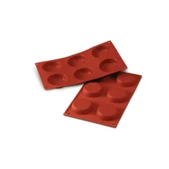 Moule Silicone Millassons 7 cm x H 1,7 cm (x6) Silikomart