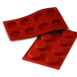Moule Silicone Millassons 6 cm x H 1,7 cm (x8) Silikomart