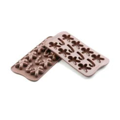 Moule Silicone Mr Ginger 2,8 x H 3 cm Easy Choc (x15) Silikomart