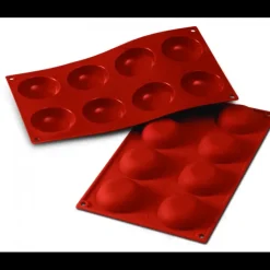 Moule Silicone Pomponnettes 6 cm x H 2 cm (x8) Silikomart