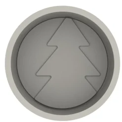 Moule Silicone Sapin Hiver Ø 20 x H 5 cm Silikomart