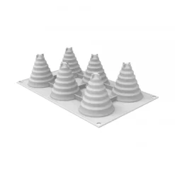 Moule Silicone Sapin Magique Ø 6,7 x H 7,4 cm (x6) Silikomart