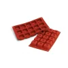 Moule Silicone Savarins Carrés 4,8 cm x H 3 cm (x15) Silikomart