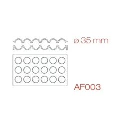 Moule Silicone Sphère 30 x 17,5 cm Ø 3,5 cm (x18) Pavoni