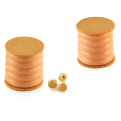 Moule Silicone Sweet Layers avec Emporte-Pièce Ø 5,5 x H 5,5 cm (x8) Silikomart