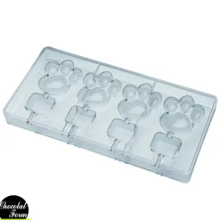 Moule Sucette Chocolat Patte 62 x 55 mm (x4) Chocolat Form