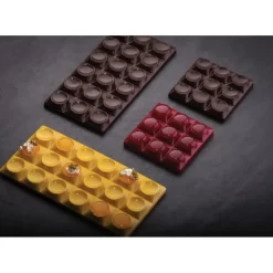 Moule Tablette Chocolat Bricks 15,4 x 7,7 cm x H 0,9 cm (x3) Pavoni